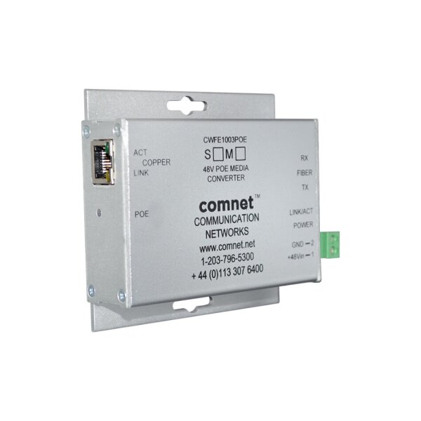 ComNet CNFESFPMCPOE30/M Medienkonverter, 1xSFP, PoE+, 30W, 10/100Mbps, Mini Modul, 48VDC