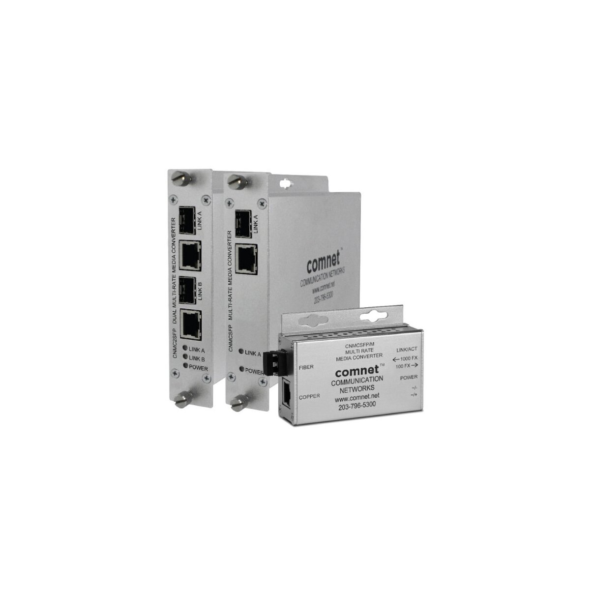 ComNet CNMCSFPPOE/M Medienkonverter, 1xSFP, 1xRJ45, PoE+, 10
