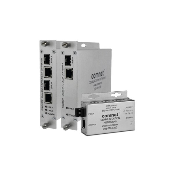 ComNet CNMCSFPPOE/M Medienkonverter, 1xSFP, 1xRJ45, PoE+, 100/1000Mbps, Mini Modul, 48VDC