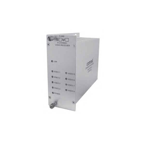 ComNet FVR81S1 Digital Glasfaser Empfänger, 8xVideo, 1 Faser, Singlemode, 1310nm