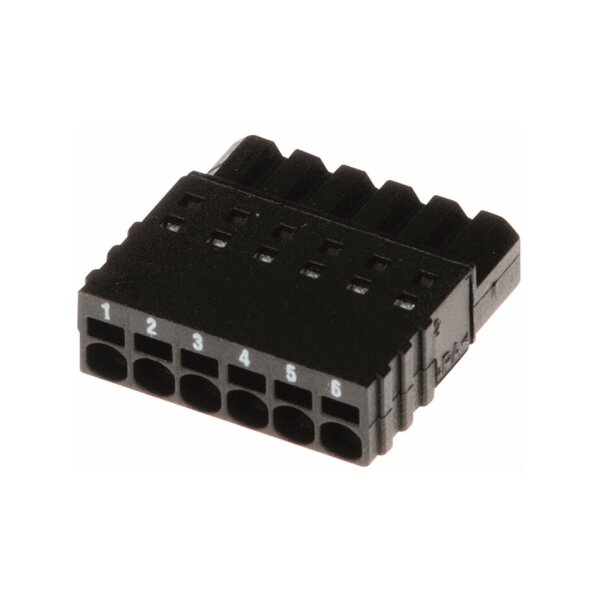 AXIS CONNECTOR A 6P2.5 STR 10PCS Axis Anschlussblock, 6-polig, Stecker, Abstand: 2.50 mm, für I/O Ports, 10 Stück
