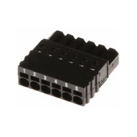 AXIS CONNECTOR A 6P2.5 STR 10PCS Axis Anschlussblock, 6-polig, Stecker, Abstand: 2.50 mm, für I/O Ports, 10 Stück