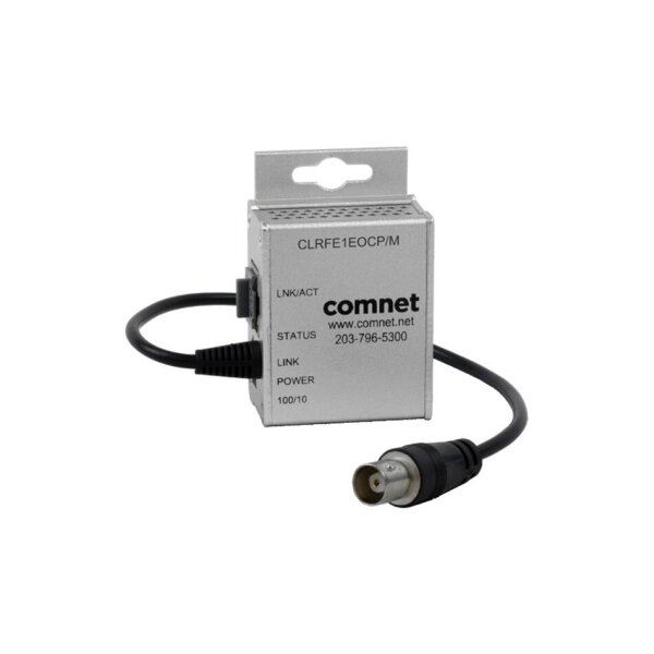 ComNet CLRFE1EOCP/M Ethernet über Koax, Sender, 1 Kanal, PoE, 10/100 MBit, -40+75°C, Ultra Mini
