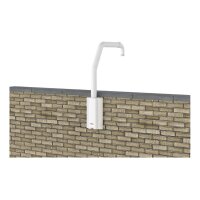 AXIS T91D62 TELESCOPIC PARAPET MNT "Halterung, für Brüstung und Wand, verstellbar, 180° schwenkbar, weiß, für 1.5"" NPS"