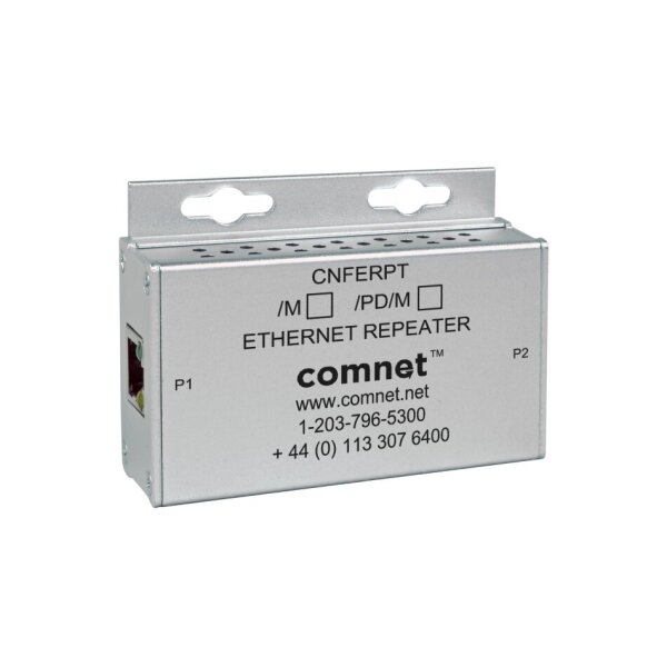 ComNet CNFE1RPT/PD/M Ethernet Repeater, PoE+ 60W, 10/100Mbps, Minimodul
