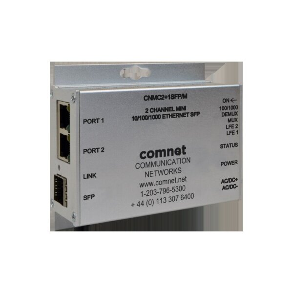 ComNet CNMC2+1SFP/M Medienkonverter, Mini, 1xSFP, 2xRJ45, 100/1000Mbps