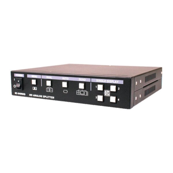 SeeEyes SC-04MHD Quad Splitter, 1920x1080, FBAS, AHD, TVI, CVI Eingang / FBAS, HDMI, VGA Ausgang