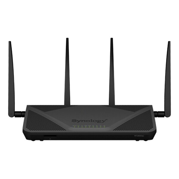Synology RT2600ac WLAN Router, max. 2,53 GBit/s, Dual Band (2,4 GHz & 5 GHz), Gbit LAN, USB 3.0, 230VAC