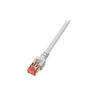 jetrics network 6SFTP-1/1 S/FTP Patchkabel, Cat 6, 1m, grau, 1 Stück