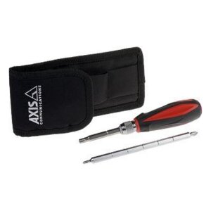 AXIS 4IN1 SECURITY SCREWDRIVER Schraubendreher Set, 4-in-1, Biteinsätze pasend für Axis Produkte, inkl. Tasche