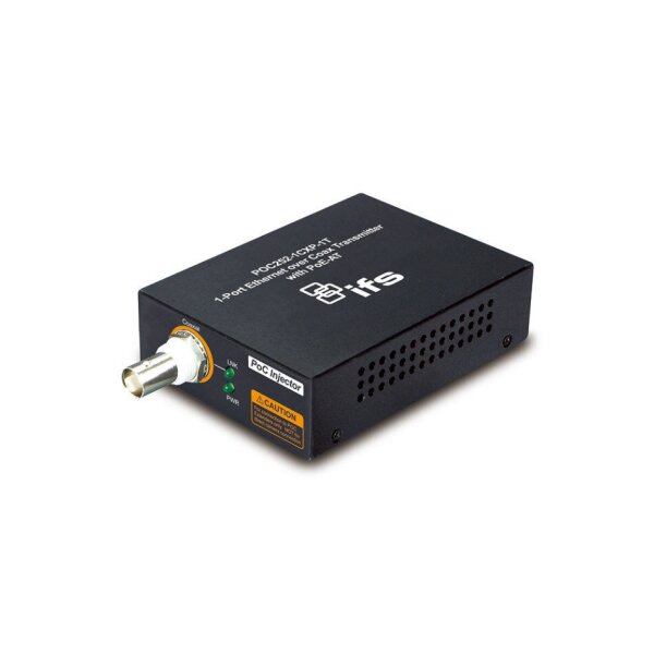 IFS POC252-1CXP-1T Medienkonverter, Unmanaged, 1x RJ45, 1x BNC, PoC, 56VDC, Switch-Ende