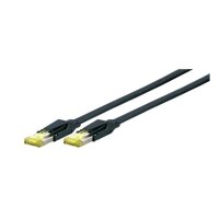 jetrics network 6-outdoor-5 RJ45 Patchkabel S/FTP, Cat.6A, PUR, Cat.7 Rohkabel, TM31, 5m, schwarz