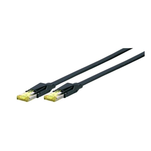 jetrics network 6-outdoor-20 RJ45 Patchkabel S/FTP, Cat.6A, PUR, Cat.7 Rohkabel, TM31, 20m, schwarz