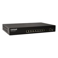 ComNet CWGE10FX2TX8MSPOE "Managed Gigabit Switch, 8xRJ45, 2xSFP, 19"", 1RU, 30W PoE+, 230VAC"