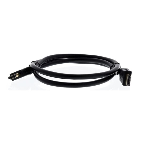 jetrics cable HDMI Kabel 1 High Speed HDMI Kabel mit Ethernet 4K 60Hz, A-A St-St, 1m, schwarz