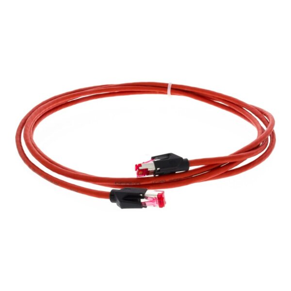 jetrics network 6A-industry-15 RJ45 Patchkabel S/FTP, Cat.6A, Cat.6A, TM21, UC900, PUR. 15m, rot