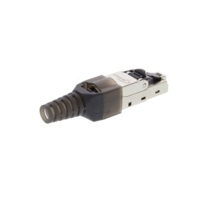 jetrics network RJ45S-Cat6-FC RJ45 Stecker STP, Cat.6, AWG22-27, feldkonfektionierbar, schwarz