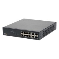 AXIS T8508 POE+ NETWORK SWITCH Gigabit Switch, managed, 8 PoE+ Ports, 2x SFP/RJ45 Uplinks, 130W PoE, 1HE