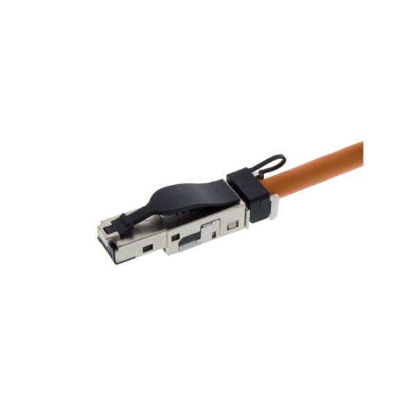 jetrics network RJ45S-Cat6-small-FC RJ45 Stecker Cat.6 AWG22-26, Feldkonfektionierbar, schmale und kurze Ausführung