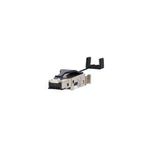 jetrics network RJ45S-Cat6-small-FC RJ45 Stecker Cat.6 AWG22-26, Feldkonfektionierbar, schmale und kurze Ausführung