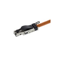 jetrics network RJ45S-Cat6-small-FC RJ45 Stecker Cat.6 AWG22-26, Feldkonfektionierbar, schmale und kurze Ausführung
