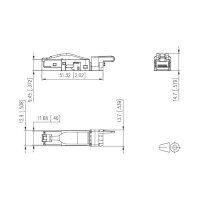 jetrics network RJ45S-Cat6-small-FC RJ45 Stecker Cat.6 AWG22-26, Feldkonfektionierbar, schmale und kurze Ausführung