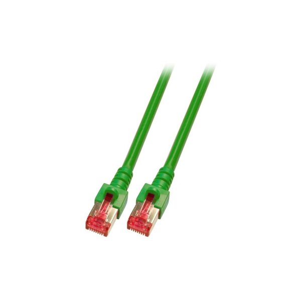 jetrics network 6SFTP-GN-0,5/1 RJ45 Patchkabel S/FTP, Cat 6, 0,5m, grün, 1 Stück