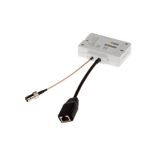 AXIS T8643 POE+ OVER COAX COMPACT PoE+ über Coax Medien Konverter, Device Einheit, RJ45, Coax