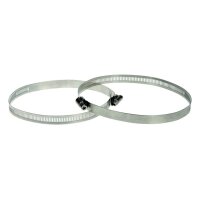 AXIS STEEL STRAPS TX30 570MM 1PAIR Montagebänder, 570mm, für AXIS Masthalterungen, SS 316L Stahl, TX30 Schraube, 2 Stück
