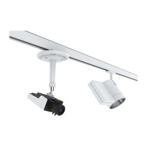 AXIS T91A33 LIGHT TRACK MNT 4P Montageplatte für Retail Lichtschienen Systeme, weiß, 4 Stück