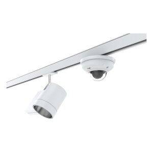 AXIS T91A33 LIGHT TRACK MNT 4P Montageplatte für Retail Lichtschienen Systeme, weiß, 4 Stück
