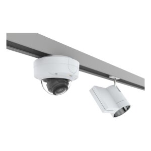 AXIS T91A33 LIGHT TRACK MNT 4P Montageplatte für Retail Lichtschienen Systeme, weiß, 4 Stück