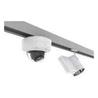 AXIS T91A33 LIGHT TRACK MNT 4P Montageplatte für Retail Lichtschienen Systeme, weiß, 4 Stück