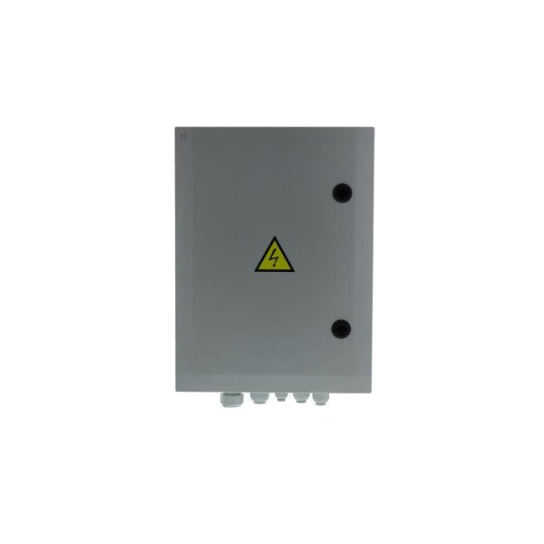 Solvido SOL-IQbox-eco-B/Hz Kamera Anschlusskasten für Videoüberwachung mit Steckdose, FI/LS und Heizung, 400x300x210mm