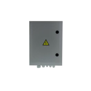 Solvido SOL-IQbox-eco-B/Hz Kamera Anschlusskasten für Videoüberwachung mit Steckdose, FI/LS und Heizung, 400x300x210mm