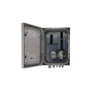 Solvido SOL-IQbox-eco-B/Hz Kamera Anschlusskasten für Videoüberwachung mit Steckdose, FI/LS und Heizung, 400x300x210mm