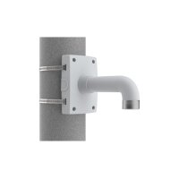 AXIS T91B67 POLE MOUNT 65-165MM Mastmontage Adapter, Außen, 65-165mm Mastdurchmesser, IK10, Weiß