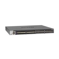 Netgear M4300-24X24F Gigabit Switch, 24x RJ45 PoE+, 24x RJ45 10G, 24x SFP+ 10G, managed, 250W PSU