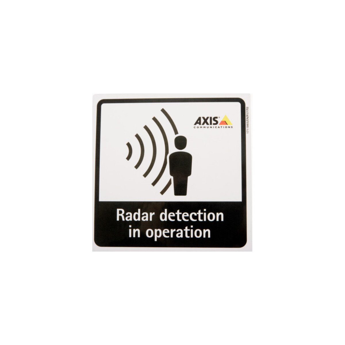 AXIS RADAR DETECTION STICKER EN 10PCS "Radarüberwa