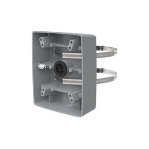 AXIS T91B57 POLE MOUNT GREY Mastmontage Adapter, Außen, Mastdurchmesser von 100mm bis 410mm, inkl. Montagebänder