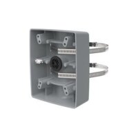 AXIS T91B57 POLE MOUNT GREY Mastmontage Adapter, Außen, Mastdurchmesser von 100mm bis 410mm, inkl. Montagebänder