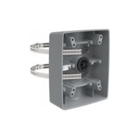 AXIS T91B57 POLE MOUNT GREY Mastmontage Adapter, Außen, Mastdurchmesser von 100mm bis 410mm, inkl. Montagebänder
