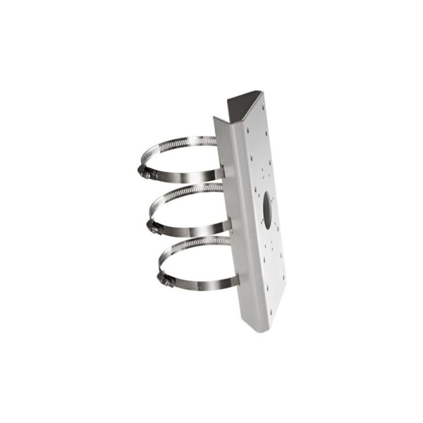 Hikvision DS-1275ZJ-SUS Halterung, Mastmontage, Stahl, weiß, 67-127mm für Hikvision Kameras