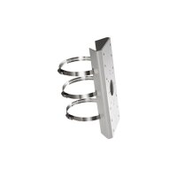 Hikvision DS-1275ZJ-SUS Halterung, Mastmontage, Stahl, weiß, 67-127mm für Hikvision Kameras