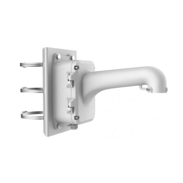 Hikvision DS-1604ZJ-BOX-POLE Halterung, Mastmontage, Aluminium, Stahl, weiß, für Hikvision Domes