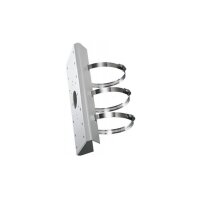 Hikvision DS-1673ZJ Halterung, Mastmontage, Stahl, weiß, 67-127mm, für Hikvision Domes
