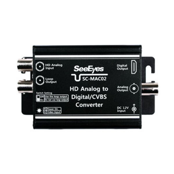 SeeEyes SC-MAC02 Konverter, HD Analog nach HDMI, 1x HD Analog IN, HDMI OUT, Composite OUT
