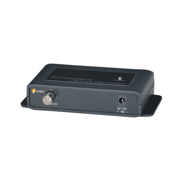 eneo MAM-5DC1004M0A Distributor, 1x BNC Eingang HD-TVI, CVI, AHD, CVBS, 4x BNC Ausgänge