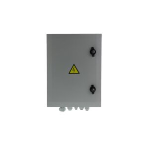 Solvido SOL-IQbox-plus-B Kamera Anschlusskasten für Videoüberwachung mit Steckdose Blitzschutz, 400x300x210mm