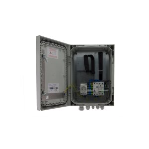 Solvido SOL-IQbox-plus-B Kamera Anschlusskasten für Videoüberwachung mit Steckdose Blitzschutz, 400x300x210mm